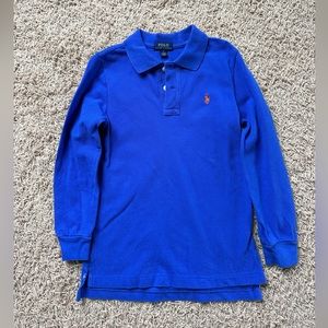 Boys size 6 long sleeve polo shirt